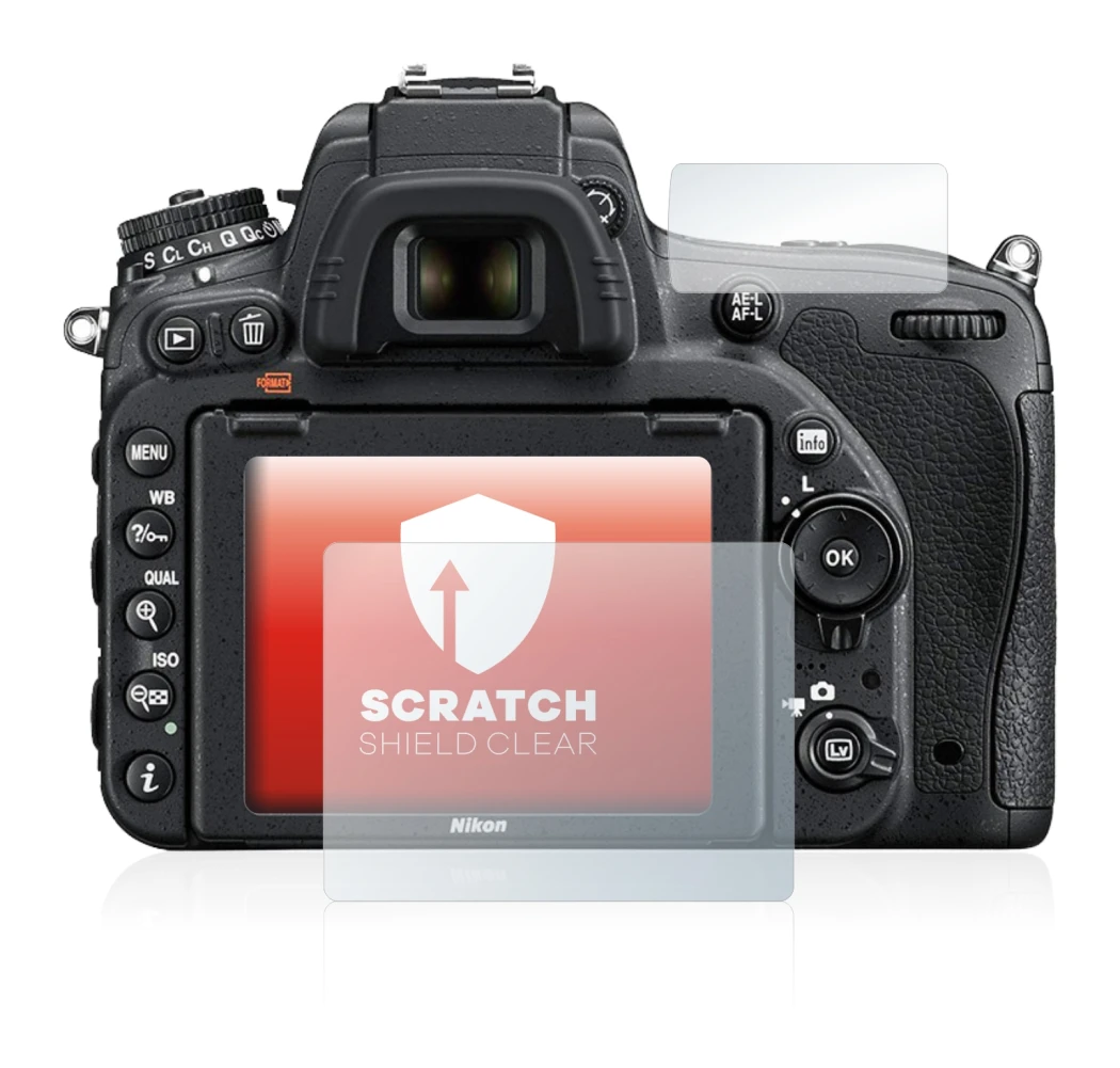 Immagine del dispositivo Nikon D750 con un'ampia varietà di protezioni per lo schermo.