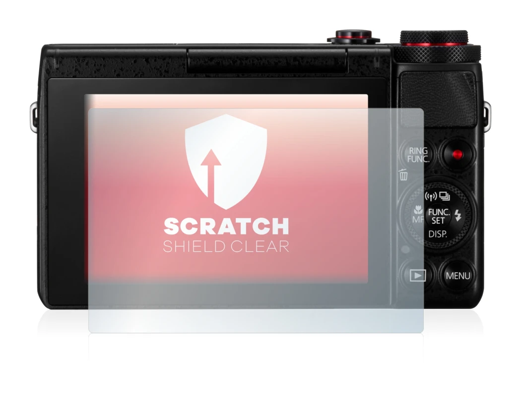 Immagine del dispositivo Canon PowerShot G7 X G7X con un'ampia varietà di protezioni per lo schermo.