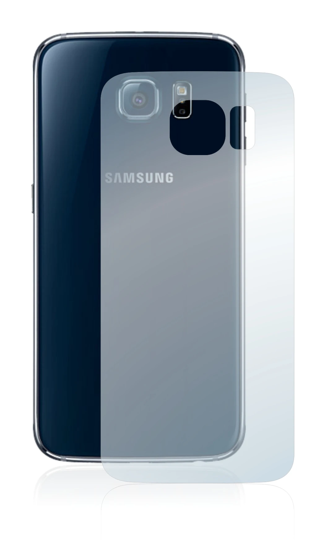 Immagine del dispositivo Samsung SM-G920F (Posteriore) con un'ampia varietà di protezioni per lo schermo.