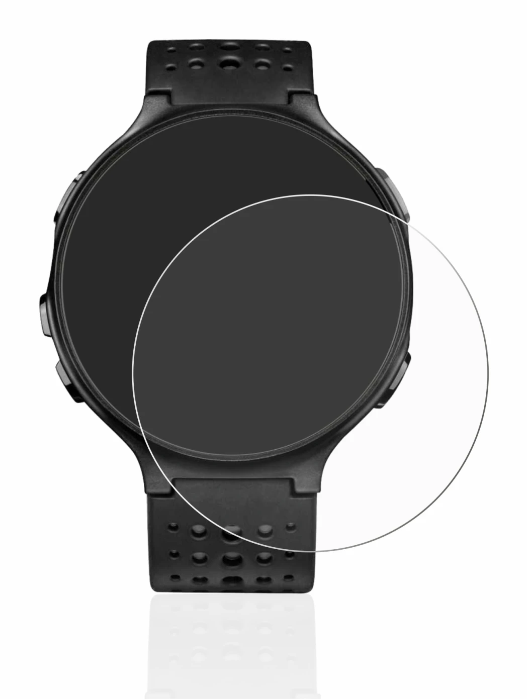 Immagine del dispositivo Garmin Forerunner 235 con un'ampia varietà di protezioni per lo schermo.
