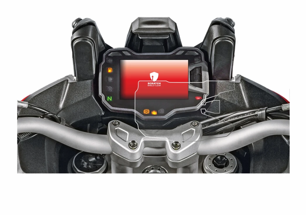 Immagine del dispositivo Ducati Multistrada 1200 2015+ Display del tachimetro con un'ampia varietà di protezioni per lo scherm