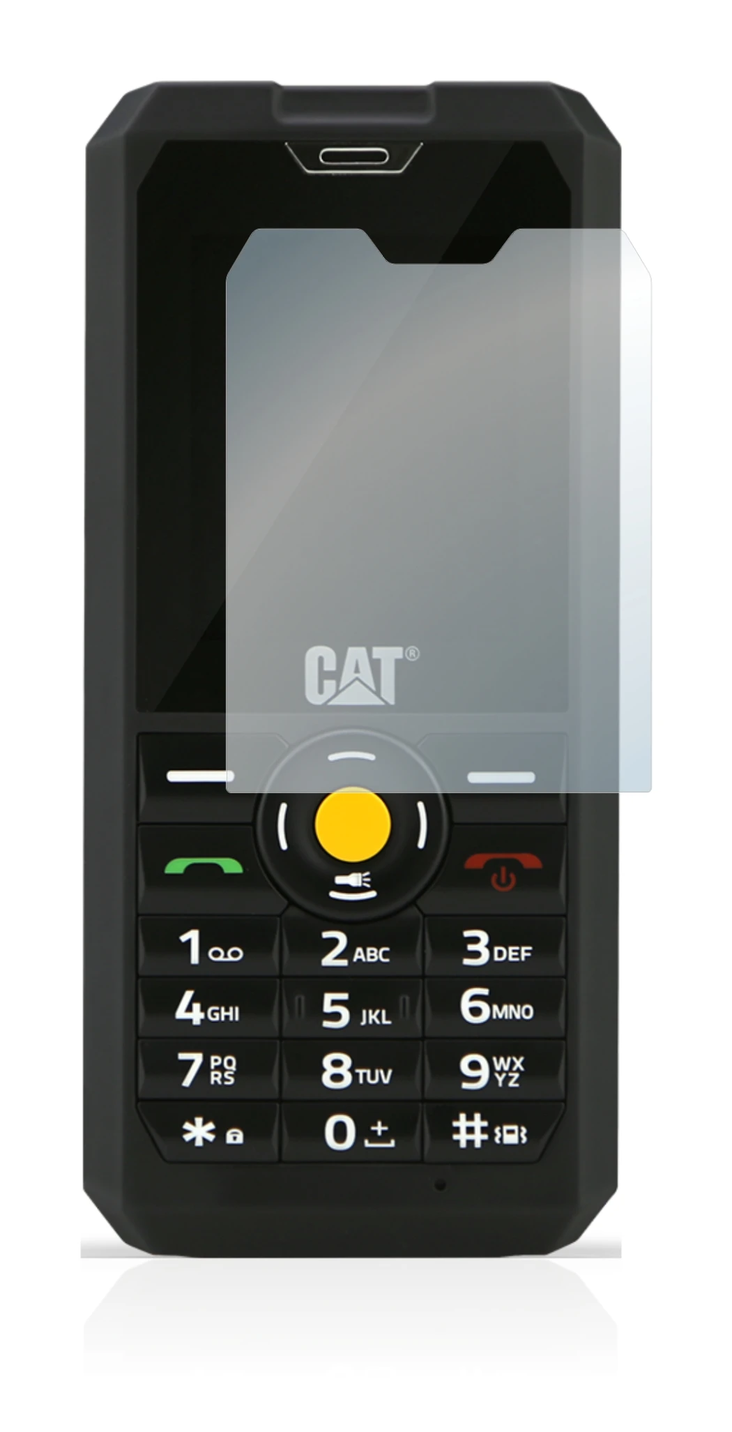 Immagine del dispositivo Caterpillar Cat B30 con un'ampia varietà di protezioni per lo schermo.