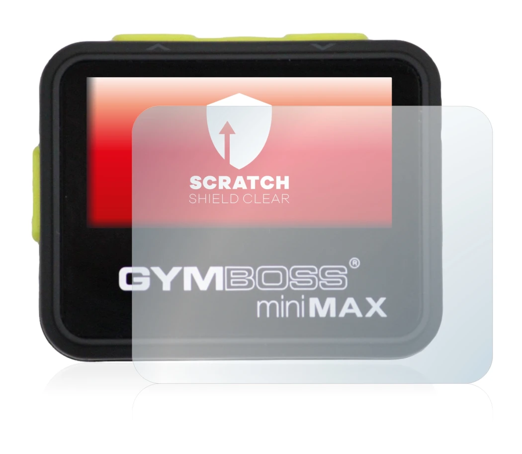 Immagine del dispositivo Gymboss Minimax con un'ampia varietà di protezioni per lo schermo.