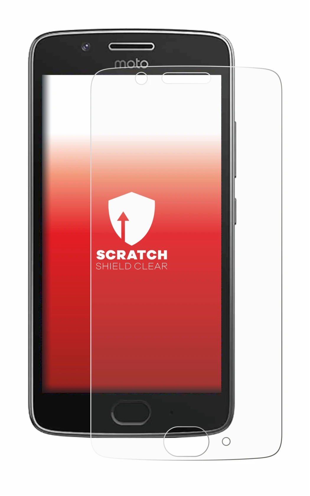 Immagine del dispositivo Motorola Moto G5 con un'ampia varietà di protezioni per lo schermo.