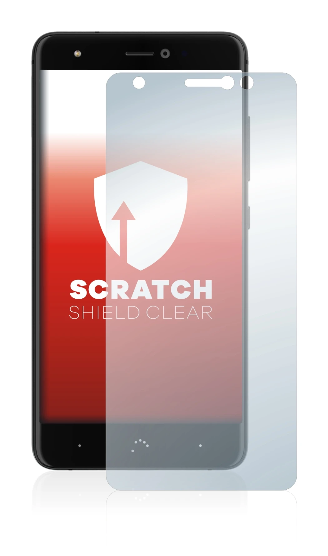 Immagine del dispositivo BQ Aquaris X con un'ampia varietà di protezioni per lo schermo.