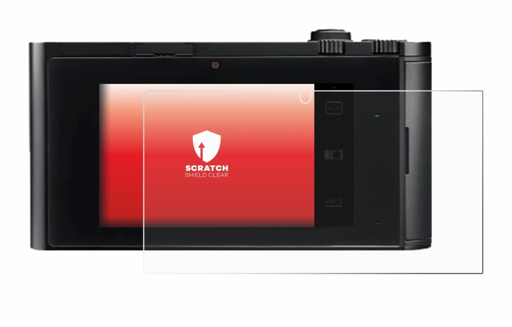 Immagine del dispositivo Leica TL2 con un'ampia varietà di protezioni per lo schermo.