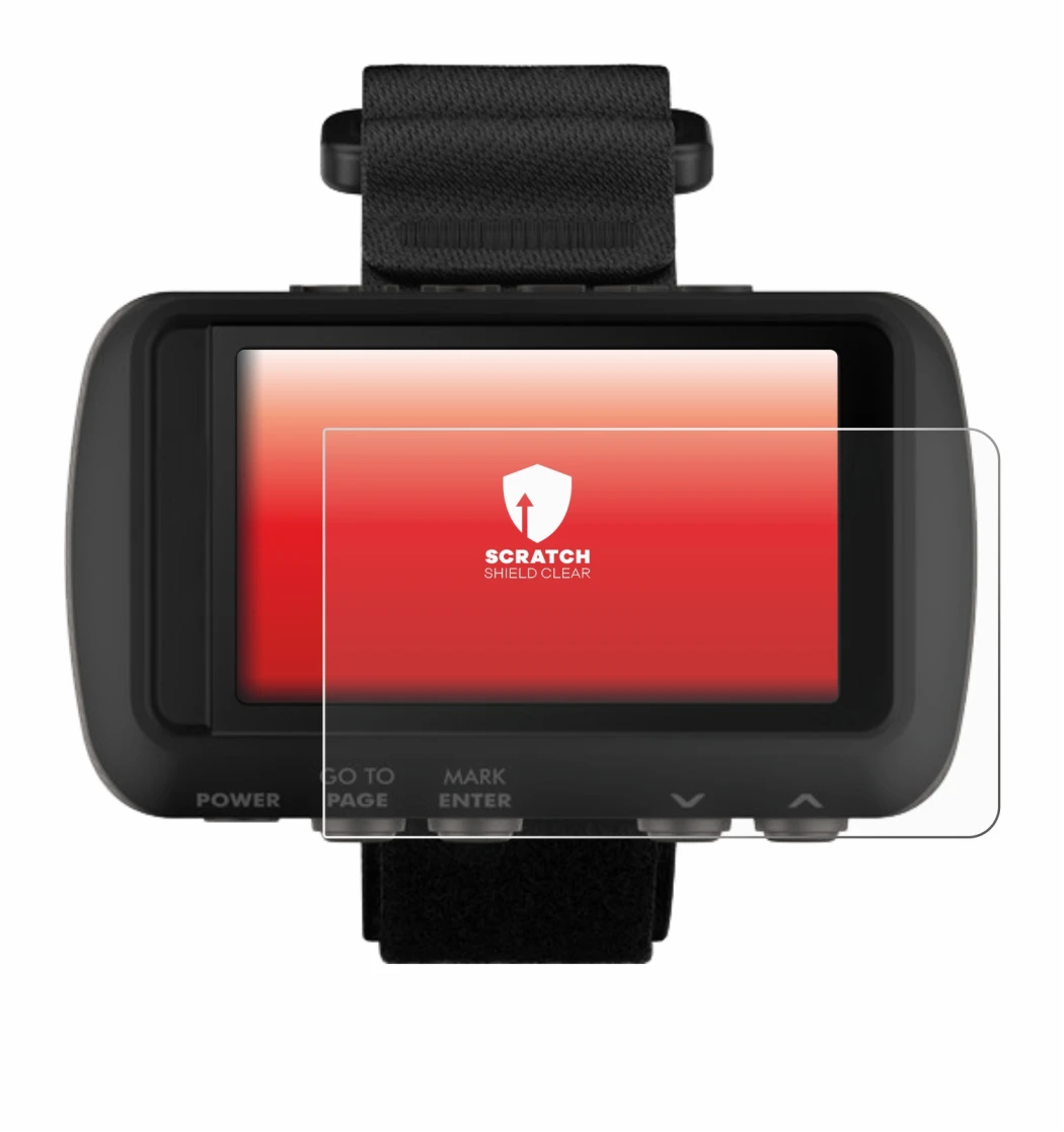 Immagine del dispositivo Garmin Foretrex 601 con un'ampia varietà di protezioni per lo schermo.