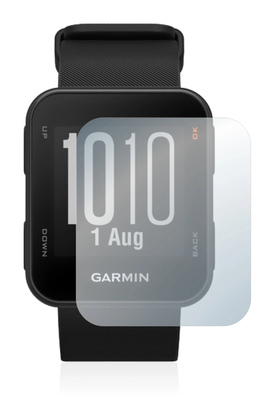 Immagine del dispositivo Garmin Approach S10 con un'ampia varietà di protezioni per lo schermo.