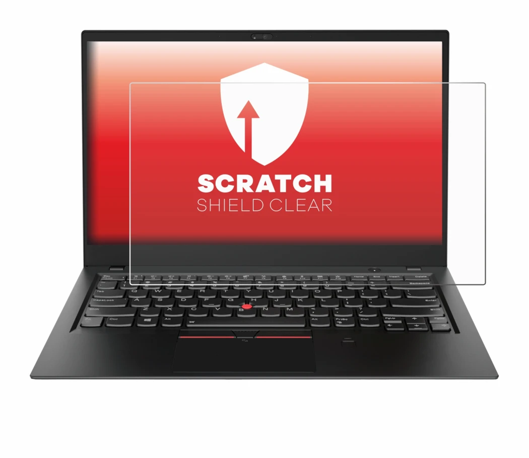 Immagine del dispositivo Lenovo ThinkPad X1 Carbon (6a. Gen.) con un'ampia varietà di protezioni per lo schermo.