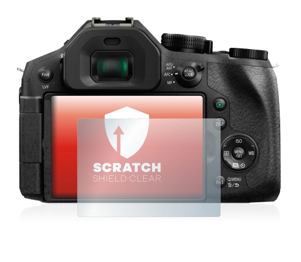 Immagine del dispositivo Panasonic Lumix DMC-FZ330 con un'ampia varietà di protezioni per lo schermo.