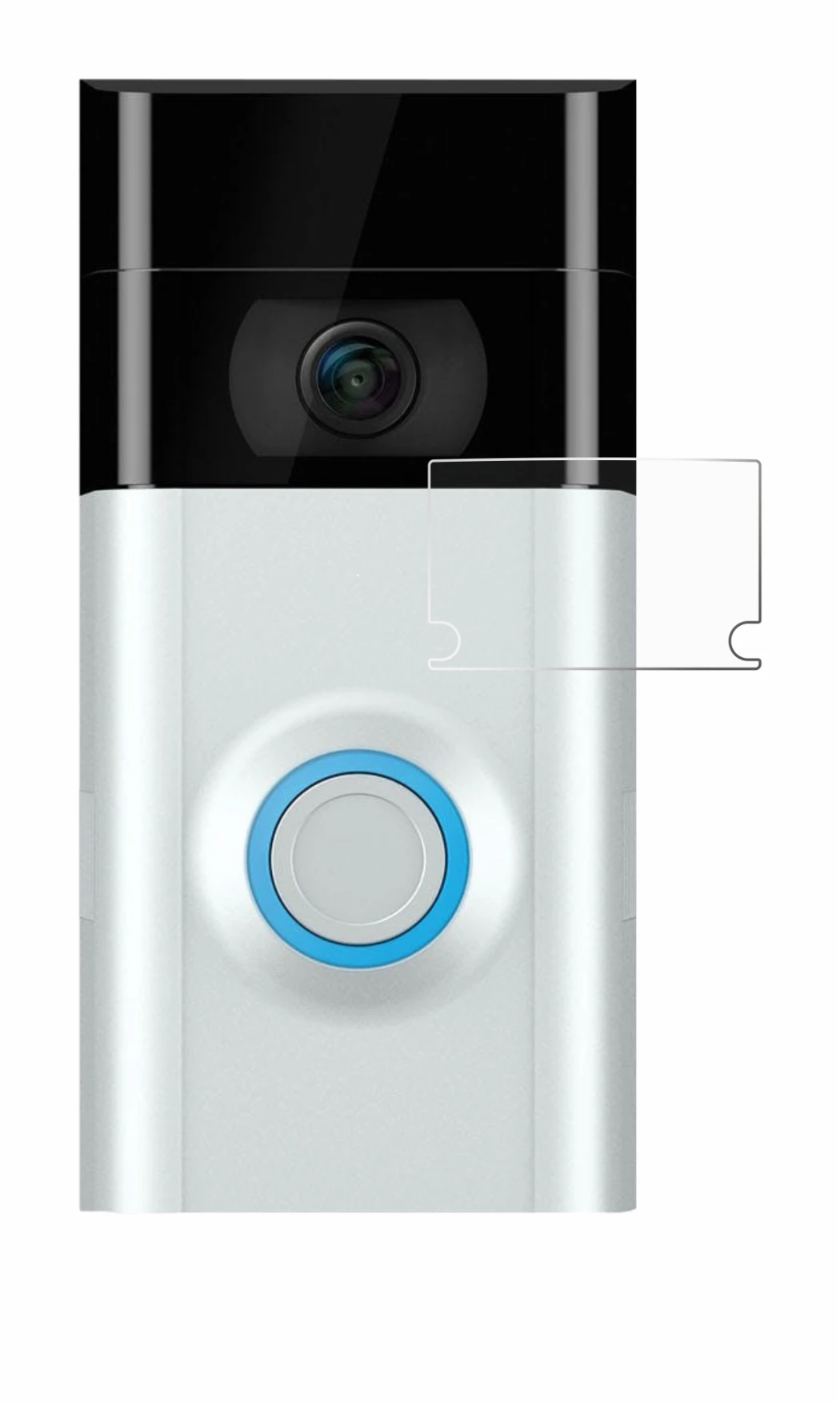 Immagine del dispositivo Ring Doorbell 2 (Lente) con un'ampia varietà di protezioni per lo schermo.