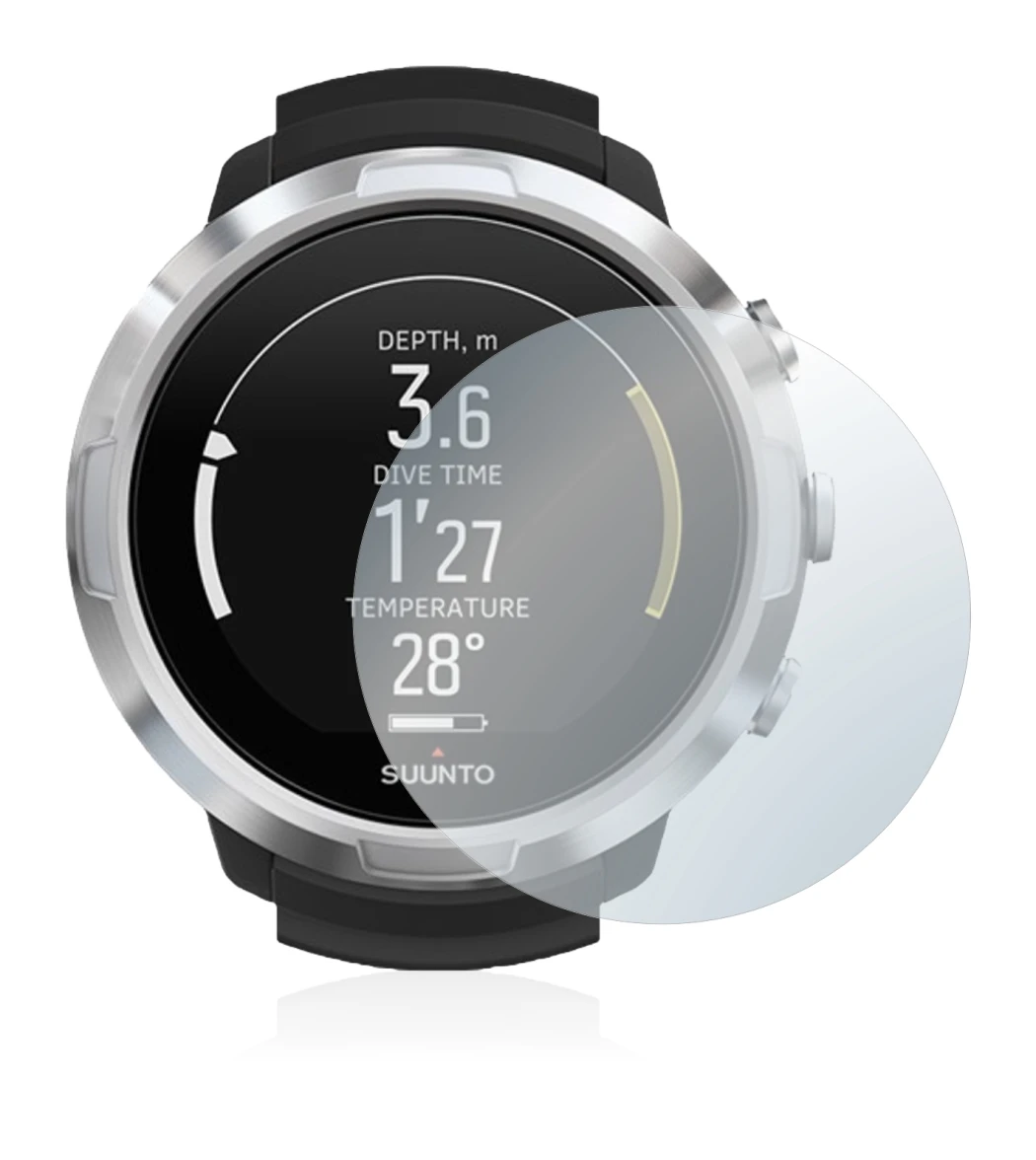Immagine del dispositivo Suunto D6 Support con un'ampia varietà di protezioni per lo schermo.
