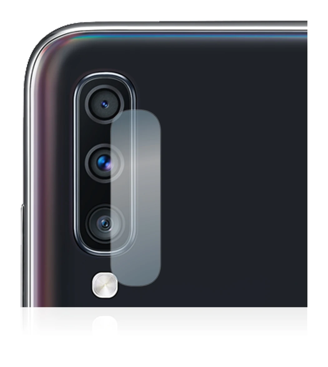 Immagine del dispositivo Samsung Galaxy A70 (SOLO Fotocamera) con un'ampia varietà di protezioni per lo schermo.