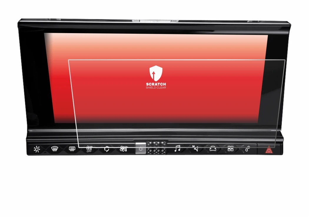 Immagine del dispositivo DS 7 Crossback Infotainmentsystem con un'ampia varietà di protezioni per lo schermo.