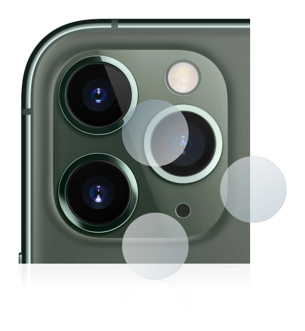 Immagine del dispositivo Apple iPhone 11 Pro Max (SOLO Fotocamera) con un'ampia varietà di protezioni per lo schermo.