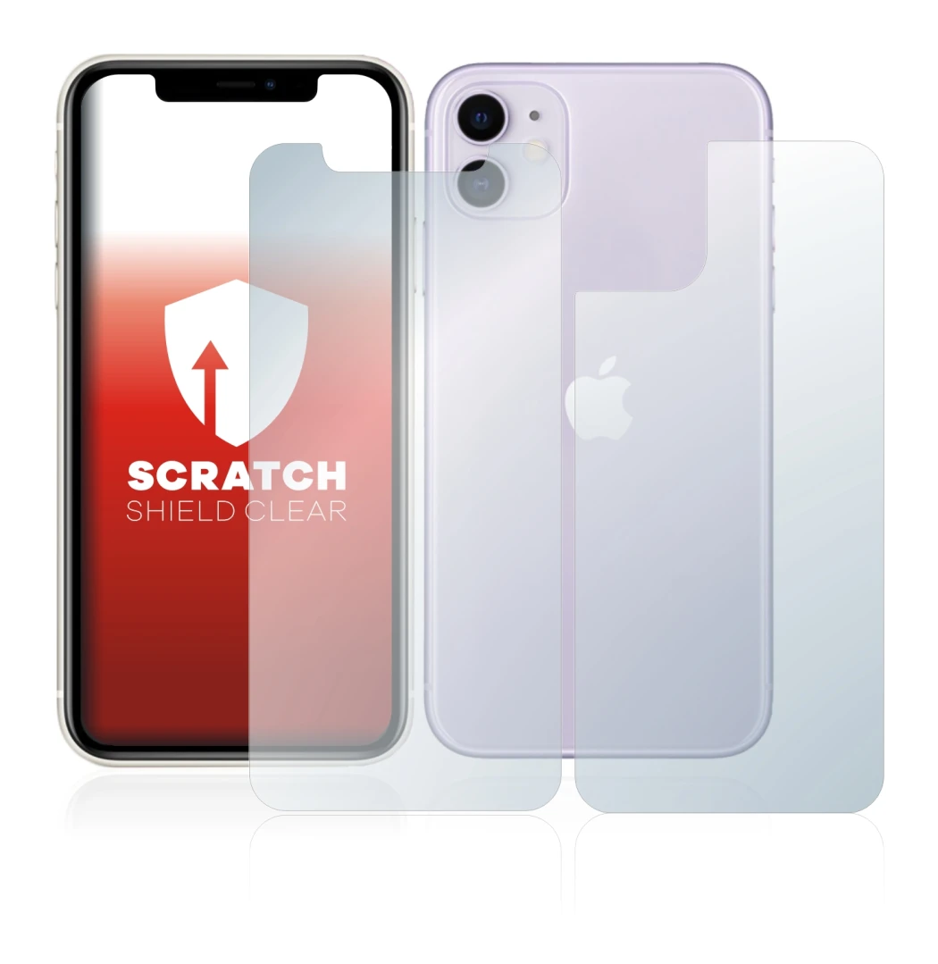 Immagine del dispositivo Apple iPhone 11 (Fronte+Retro) con un'ampia varietà di protezioni per lo schermo.