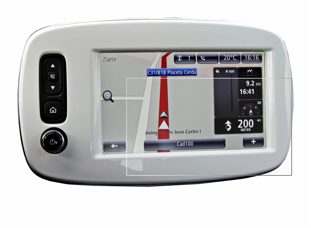 Immagine del dispositivo TomTom Smart 453 2018 con un'ampia varietà di protezioni per lo schermo.