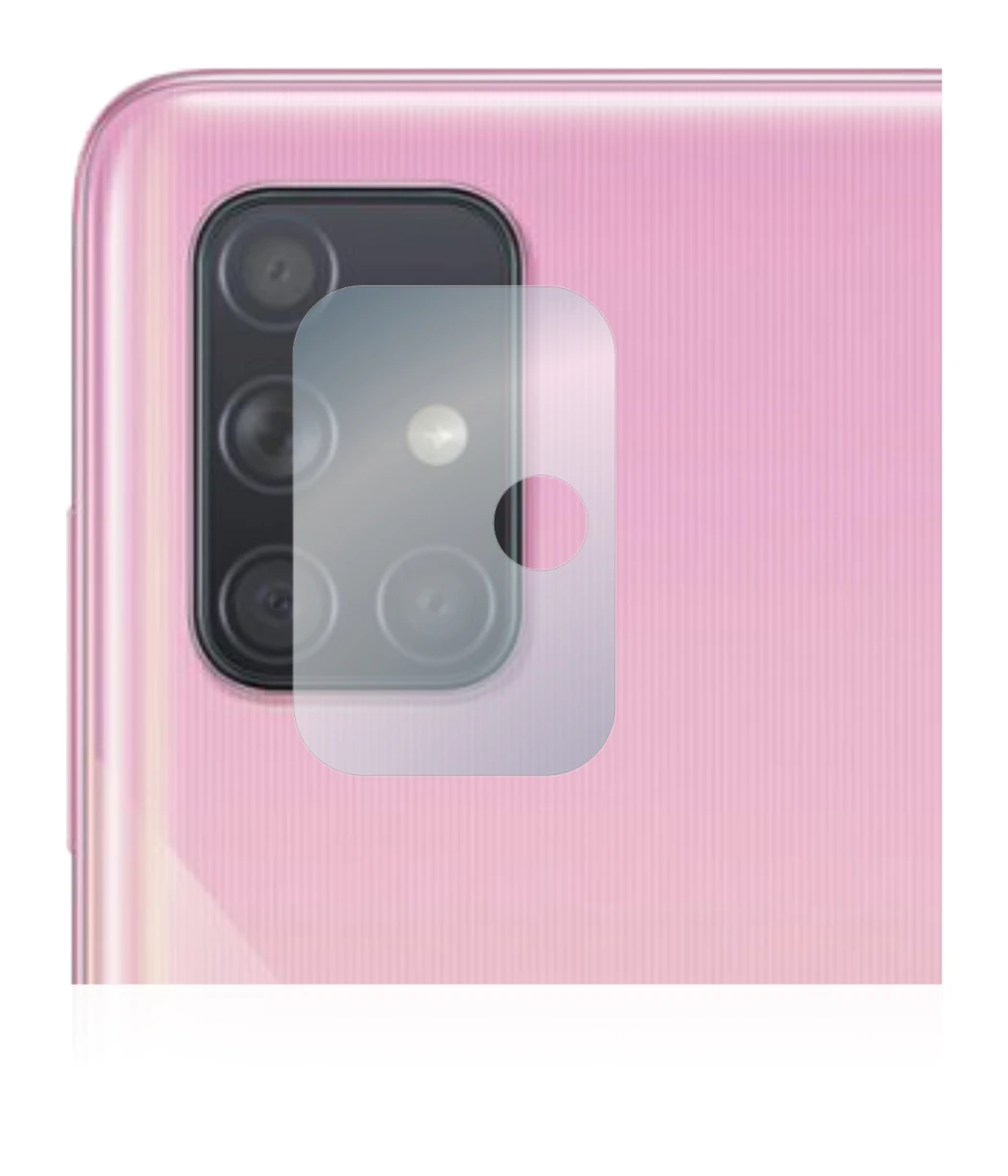 Immagine del dispositivo Samsung Galaxy A51 (SOLO Fotocamera) con un'ampia varietà di protezioni per lo schermo.
