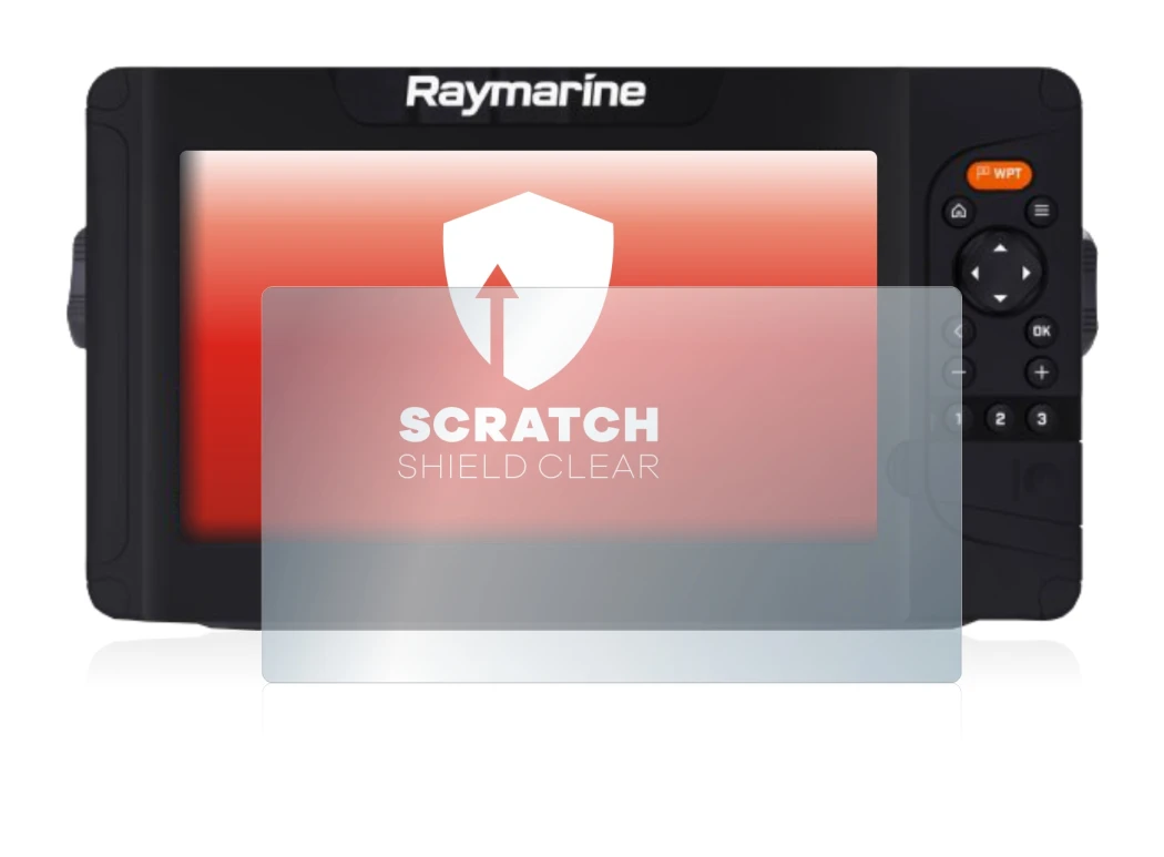 Immagine del dispositivo Raymarine Element 9 HV con un'ampia varietà di protezioni per lo schermo.