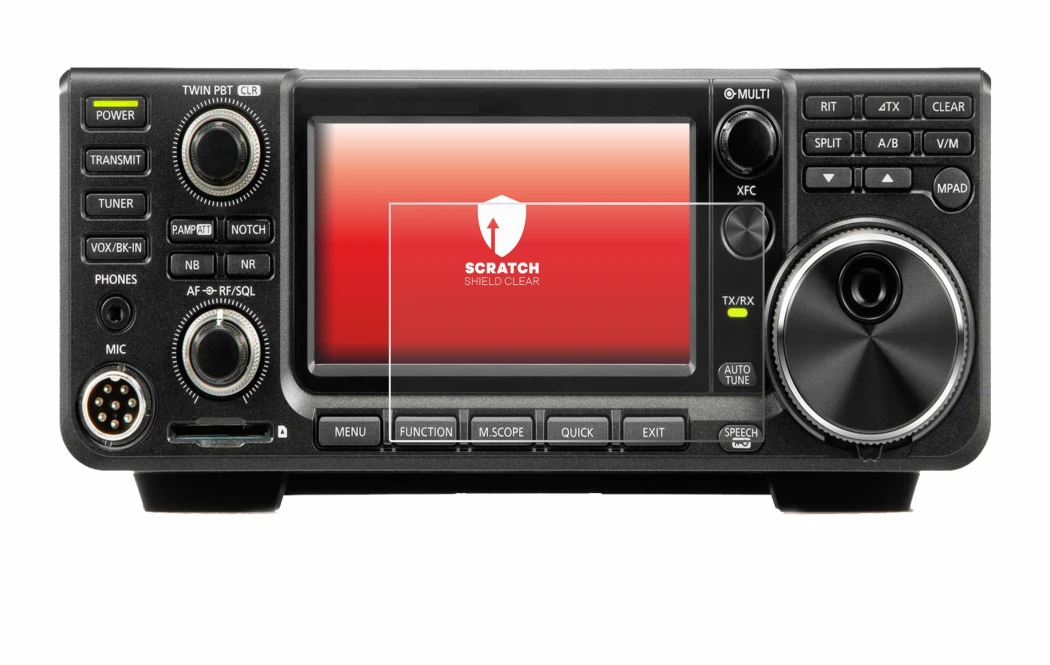 Immagine del dispositivo Icom IC-9700 con un'ampia varietà di protezioni per lo schermo.