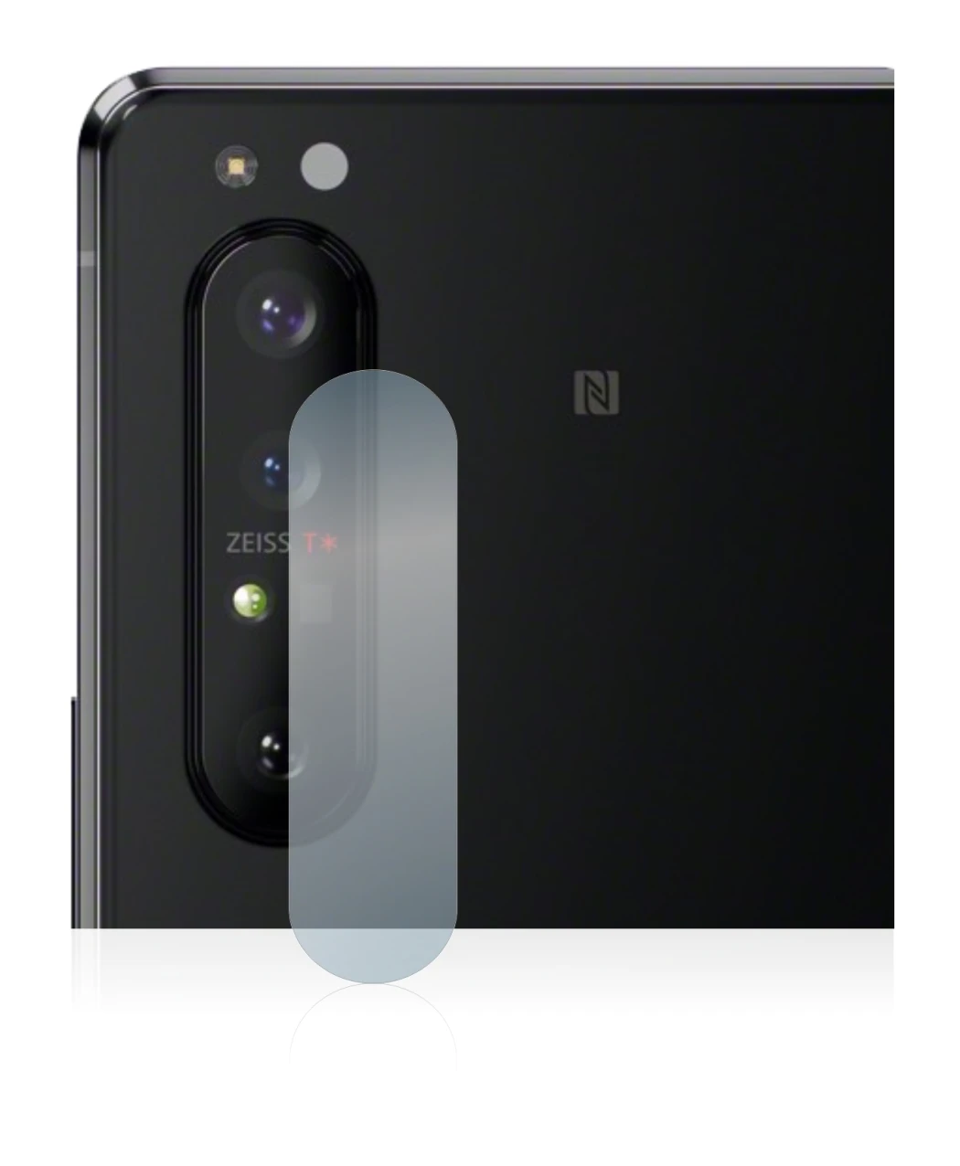 Immagine del dispositivo Sony Xperia 1 II (SOLO Fotocamera) con un'ampia varietà di protezioni per lo schermo.