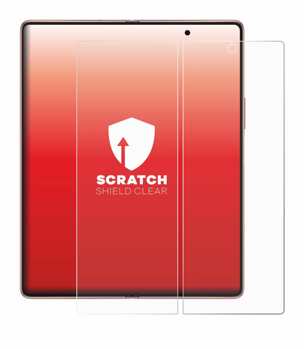 Immagine del dispositivo Samsung Galaxy Z Fold 2 5G (Display interno) con un'ampia varietà di protezioni per lo schermo.