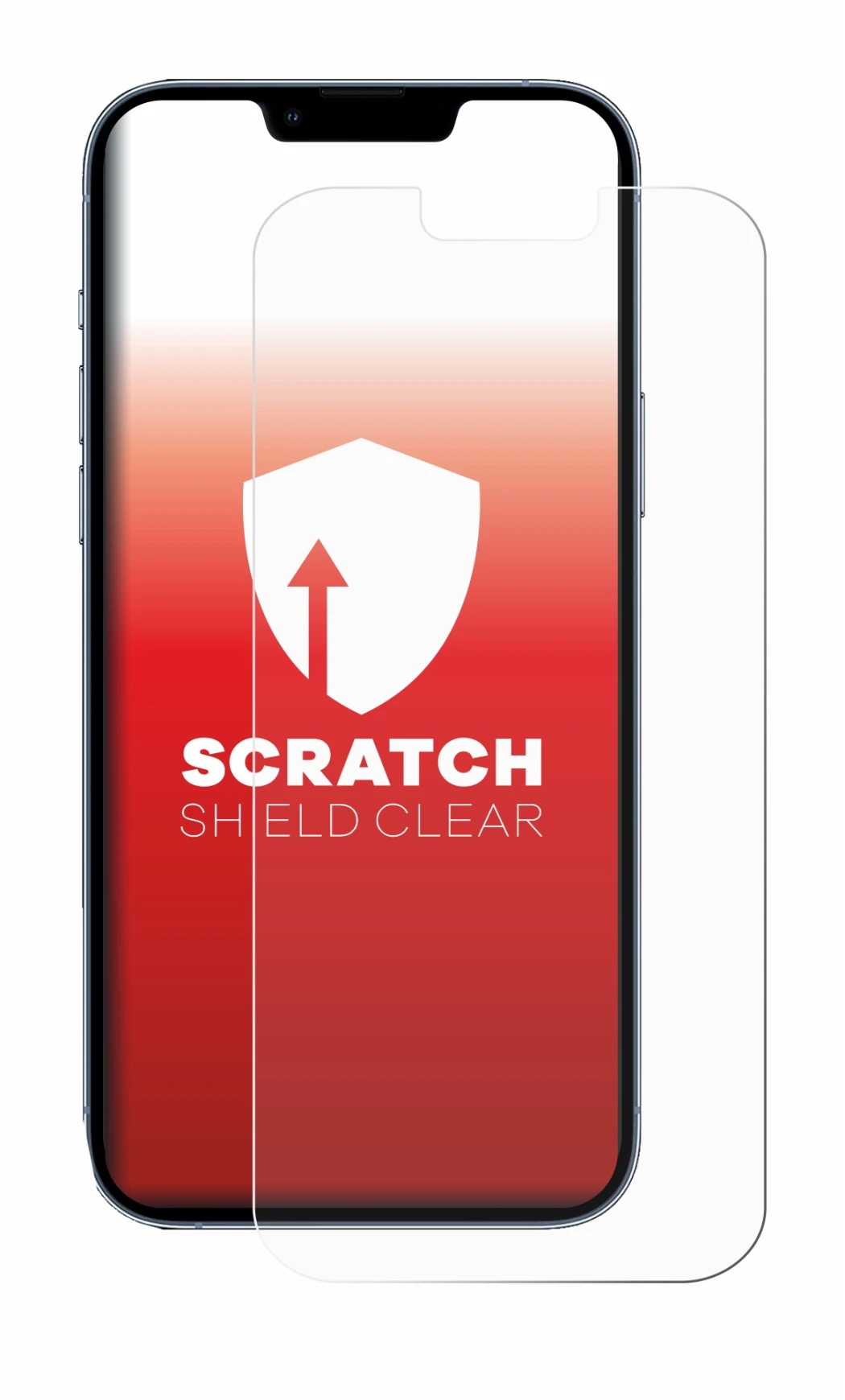 Immagine del dispositivo Apple iPhone 13 Pro Max con un'ampia varietà di protezioni per lo schermo.