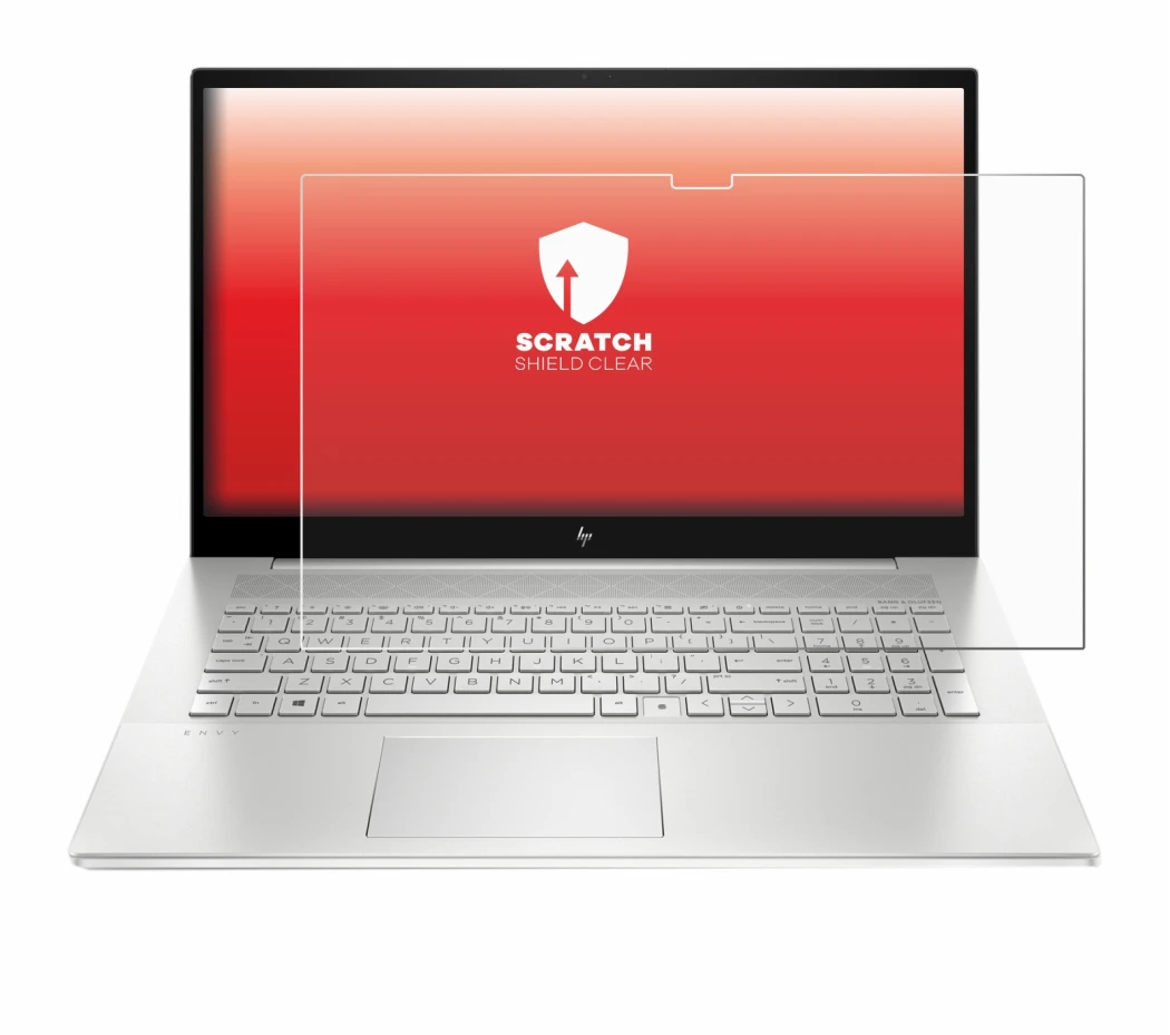 Immagine del dispositivo HP Envy 17-cX con un'ampia varietà di protezioni per lo schermo.