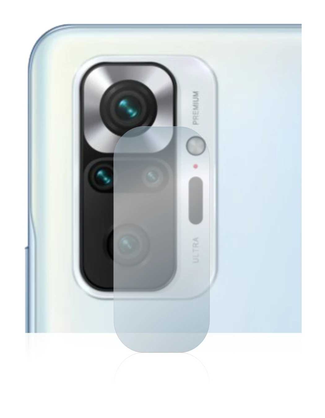Immagine del dispositivo Xiaomi Redmi Note 10S (SOLO Fotocamera) con un'ampia varietà di protezioni per lo schermo.