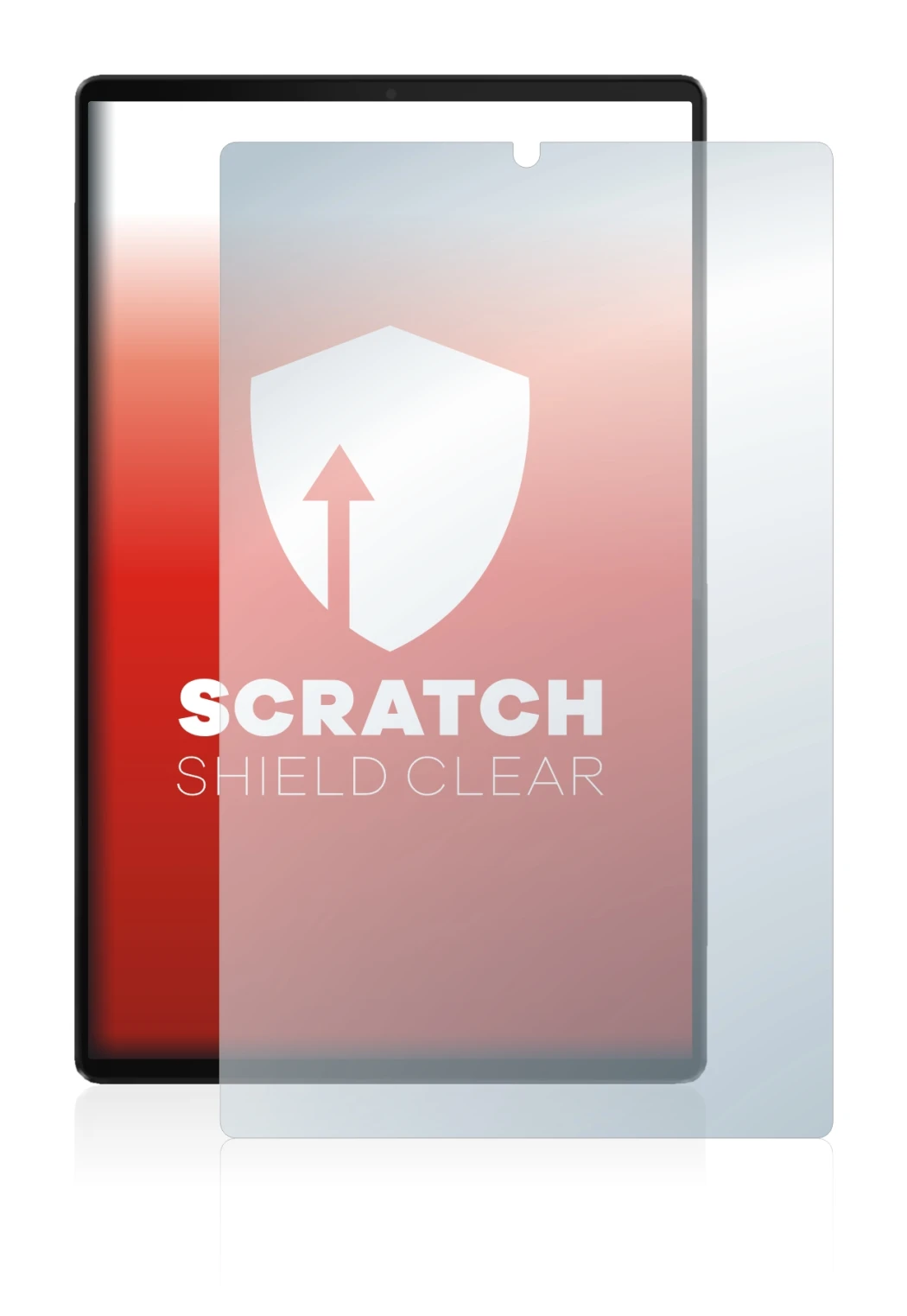 Immagine del dispositivo Lenovo Tab M10 FHD Plus con un'ampia varietà di protezioni per lo schermo.