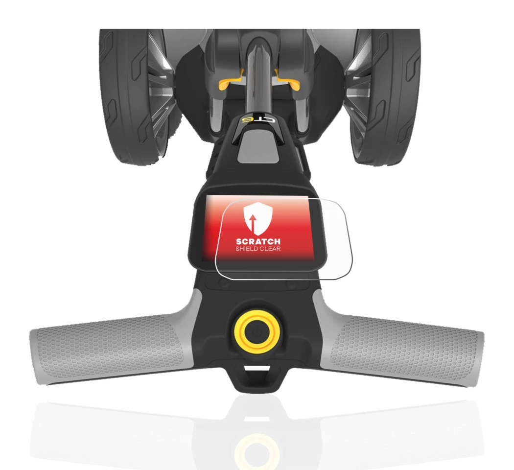 Immagine del dispositivo PowaKaddy CT6 con un'ampia varietà di protezioni per lo schermo.