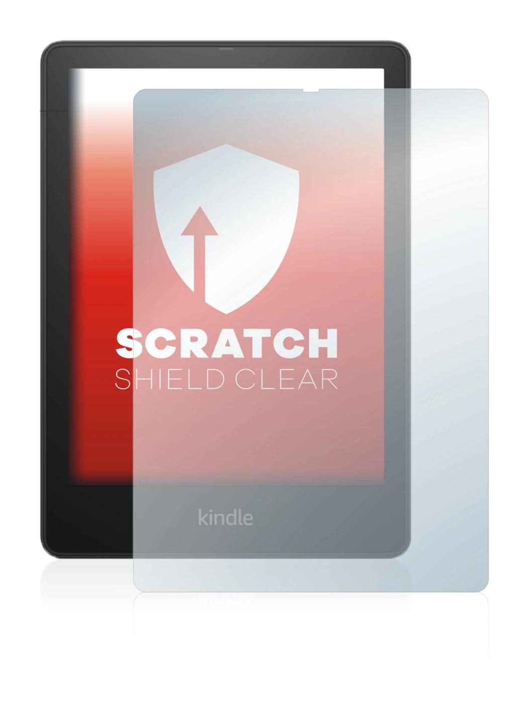 Immagine del dispositivo Amazon Kindle Paperwhite 2021 Signature Edition con un'ampia varietà di protezioni per lo schermo.