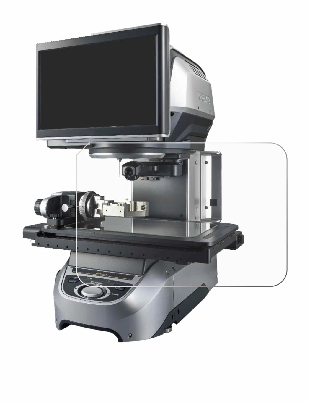 Immagine del dispositivo Keyence IM-8030 Piano in vetro con un'ampia varietà di protezioni per lo schermo.