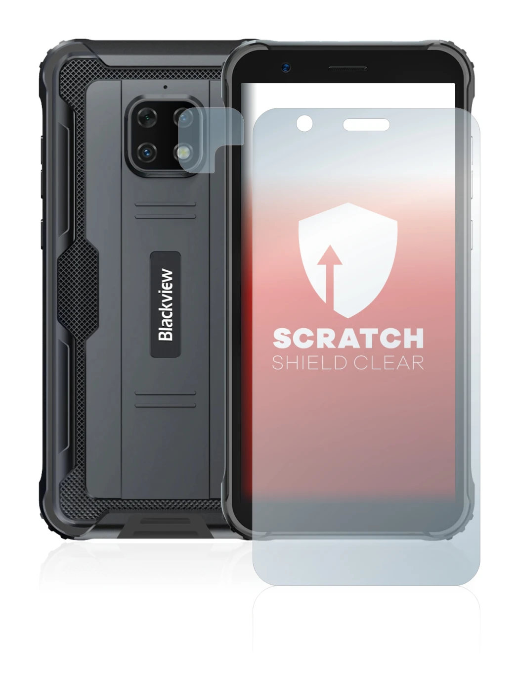 Immagine del dispositivo Blackview BV4900S (Fronte+Fotocamera) con un'ampia varietà di protezioni per lo schermo.