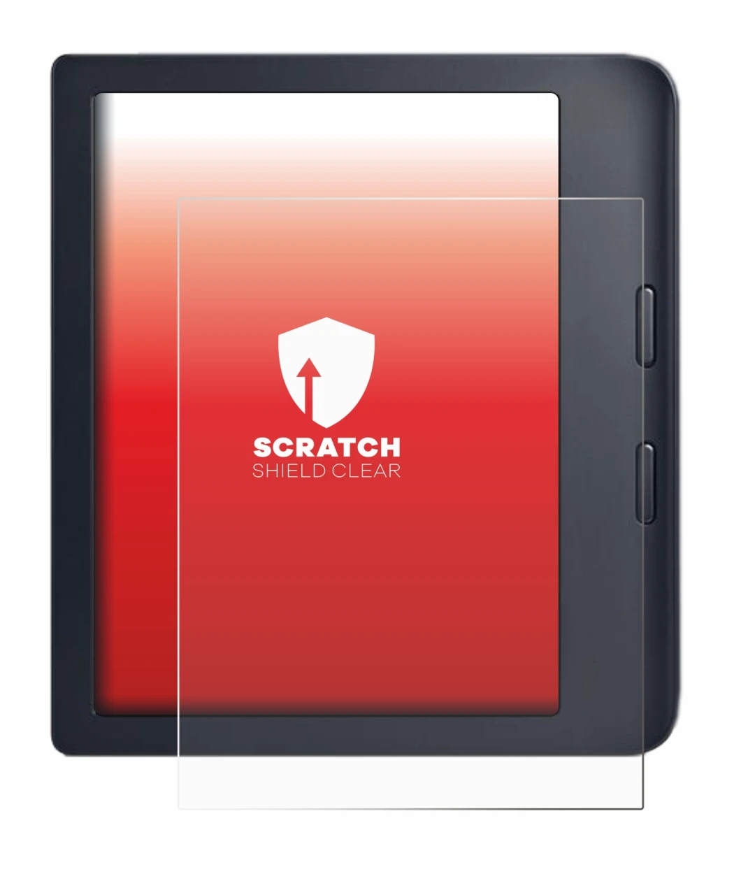 Immagine del dispositivo Kobo Libra 2 con un'ampia varietà di protezioni per lo schermo.