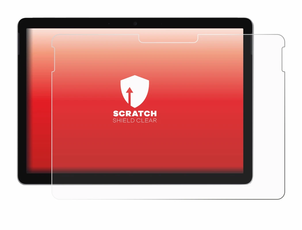 Immagine del dispositivo Microsoft Surface Go 3 con un'ampia varietà di protezioni per lo schermo.