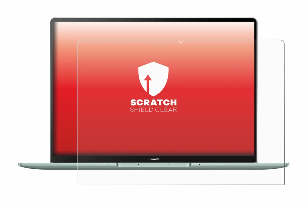 Immagine del dispositivo Huawei MateBook 14s con un'ampia varietà di protezioni per lo schermo.