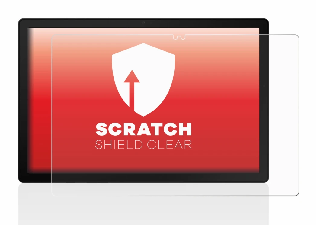 Immagine del dispositivo Samsung Galaxy Tab A8 WiFi con un'ampia varietà di protezioni per lo schermo.