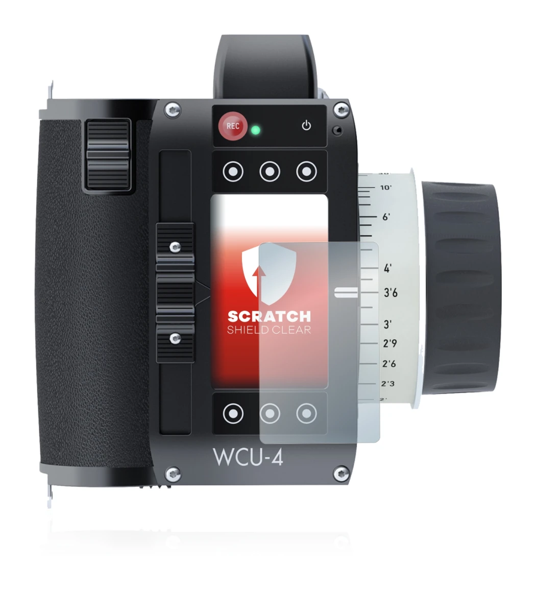 Immagine del dispositivo Arri WCU-4 con un'ampia varietà di protezioni per lo schermo.