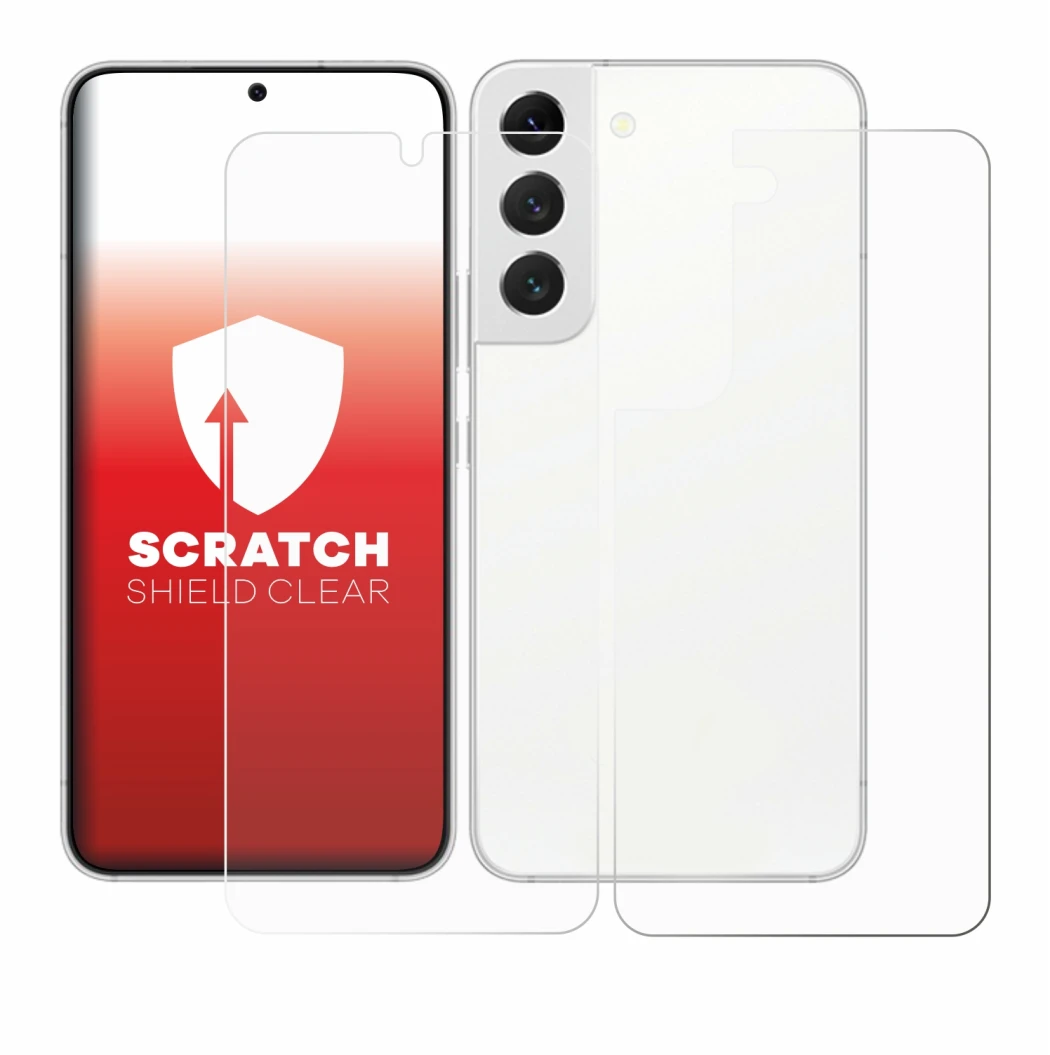 Immagine del dispositivo Samsung Galaxy S22 5G (Fronte+Retro) con un'ampia varietà di protezioni per lo schermo.