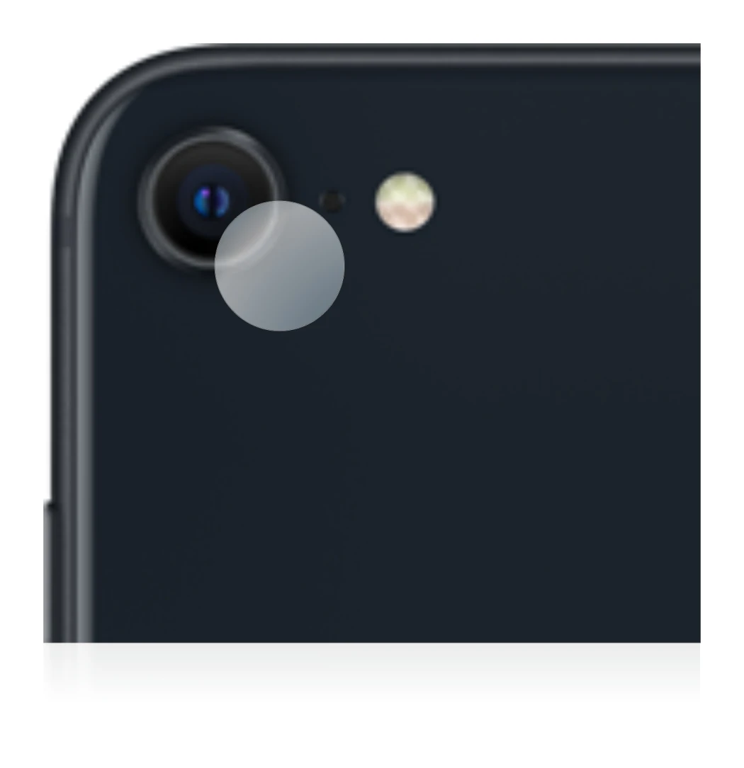 Immagine del dispositivo Apple iPhone SE 3 2022 (SOLO Fotocamera) con un'ampia varietà di protezioni per lo schermo.