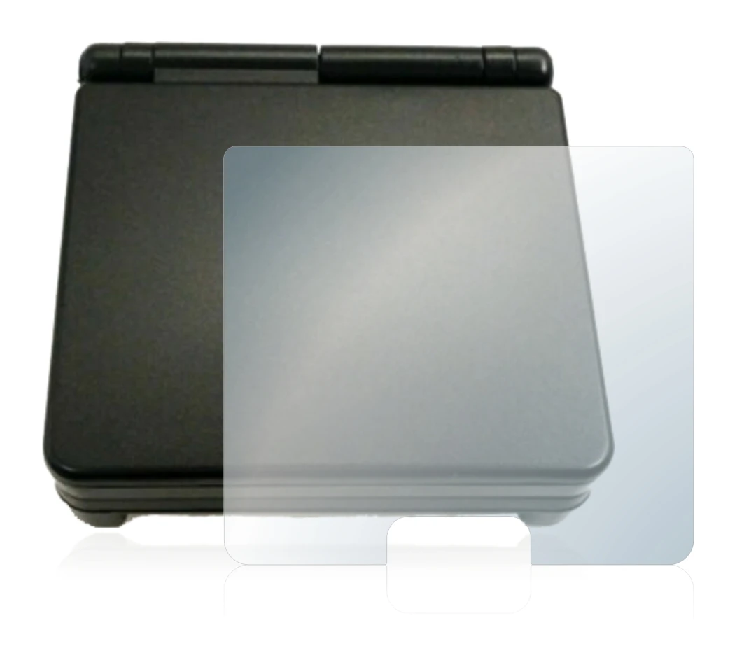 Immagine del dispositivo Nintendo Gameboy Advance SP (abitazioni) con un'ampia varietà di protezioni per lo schermo.