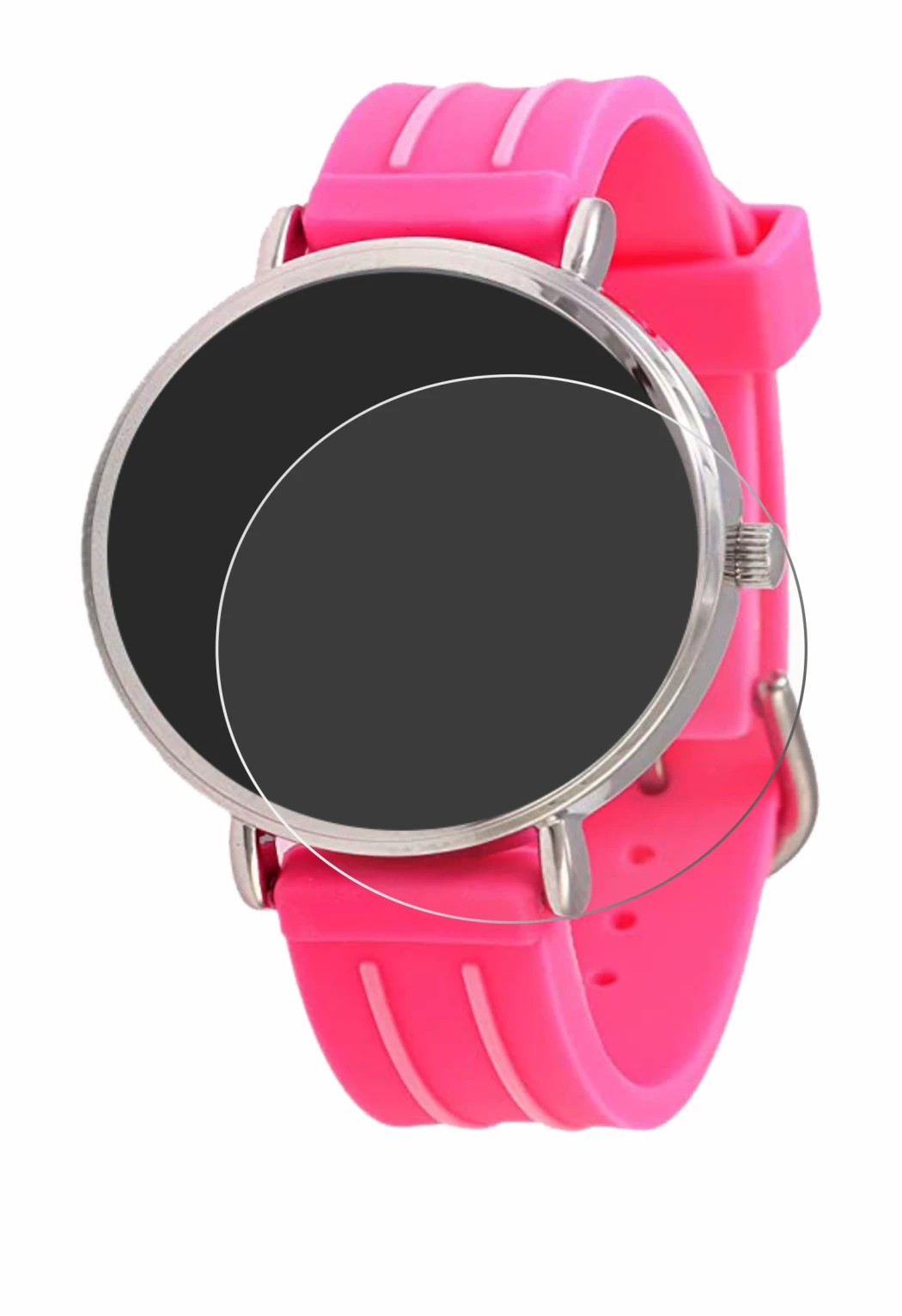 Immagine del dispositivo Kiddus Children's Learning Watch con un'ampia varietà di protezioni per lo schermo.