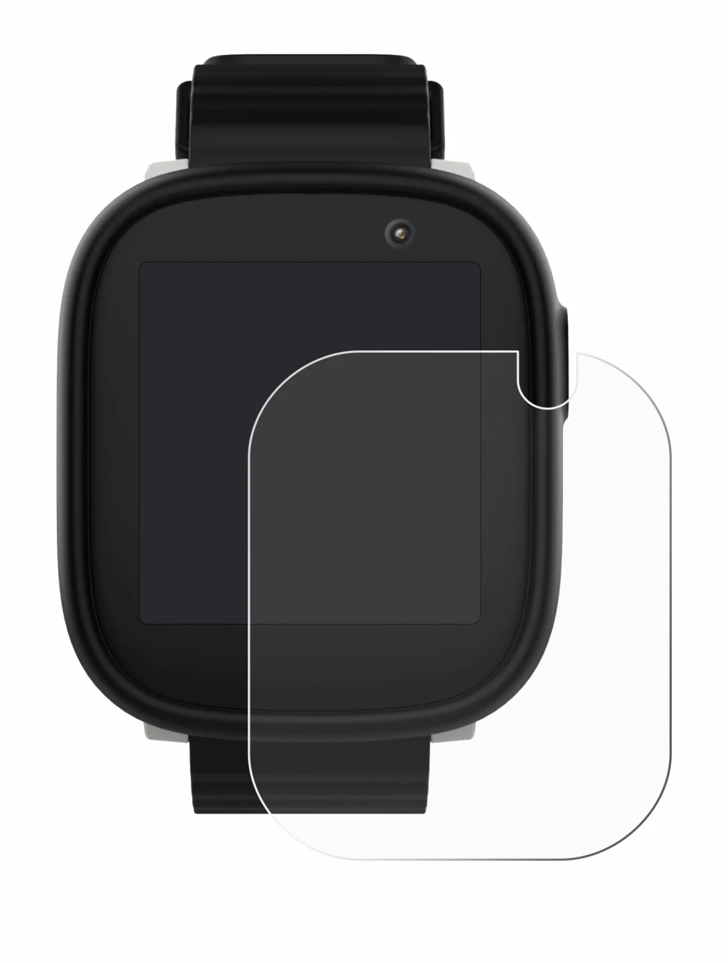 Immagine del dispositivo Xplora X6 Play 2022 (1a generación) con un'ampia varietà di protezioni per lo schermo.