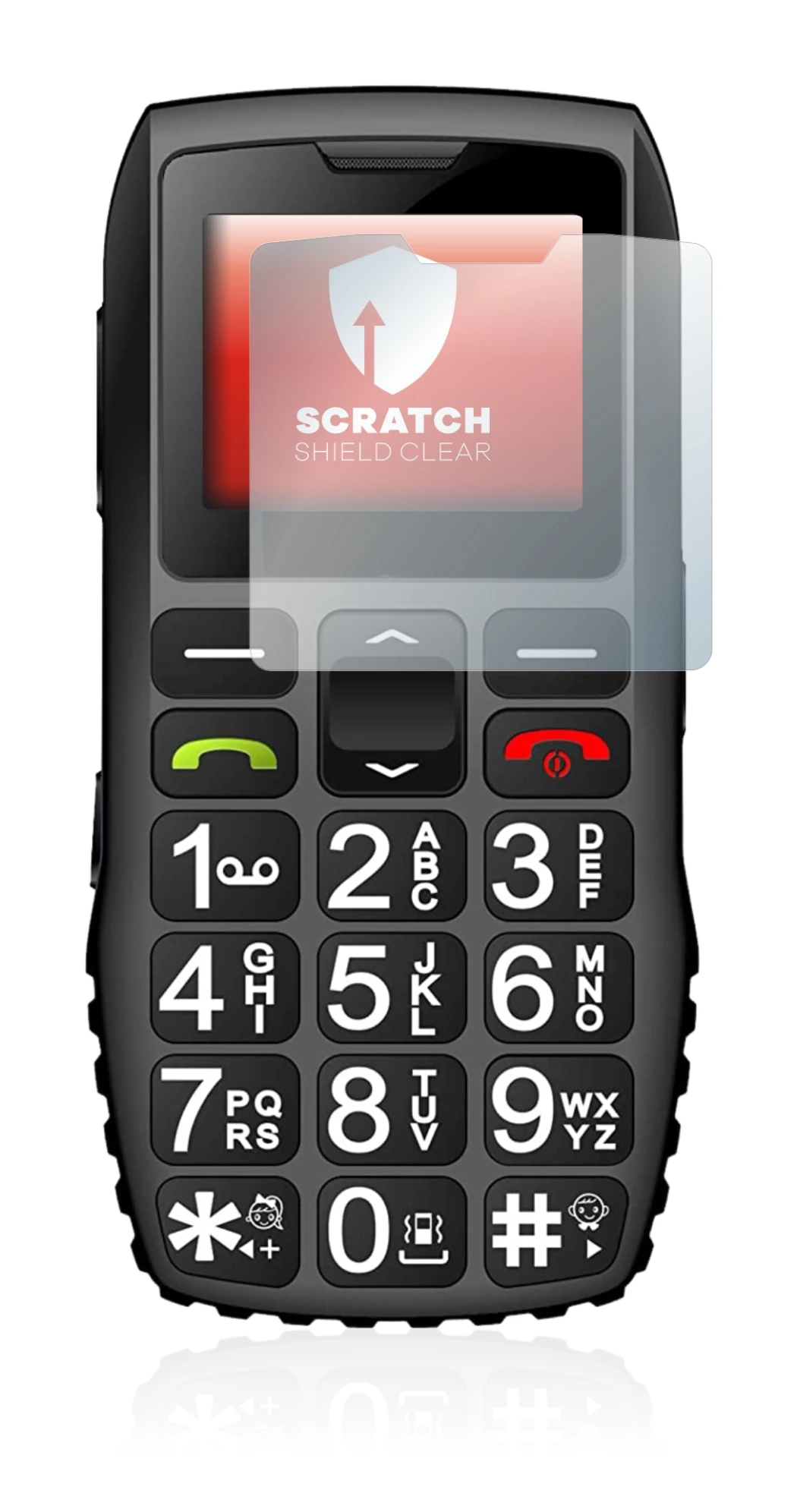 Immagine del dispositivo artfone C1 Plus con un'ampia varietà di protezioni per lo schermo.