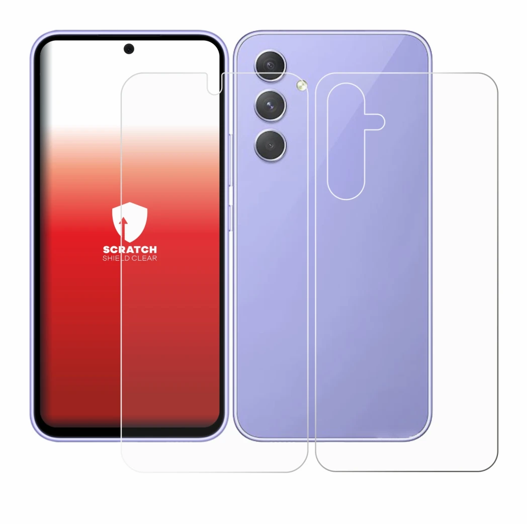Immagine del dispositivo Samsung Galaxy A54 5G (Fronte+Retro) con un'ampia varietà di protezioni per lo schermo.