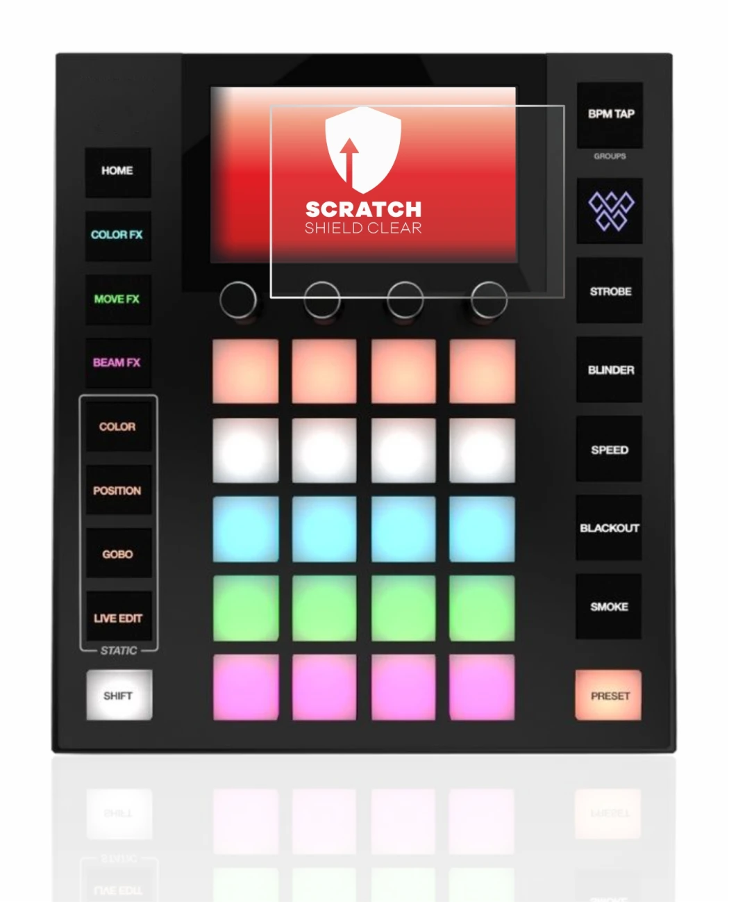 Immagine del dispositivo Wolfmix W1 con un'ampia varietà di protezioni per lo schermo.
