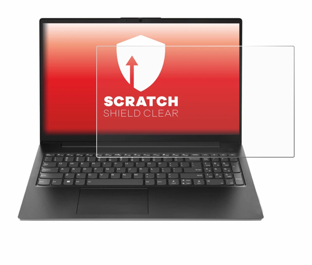 Immagine del dispositivo Lenovo V15 Gen 4 AMN con un'ampia varietà di protezioni per lo schermo.