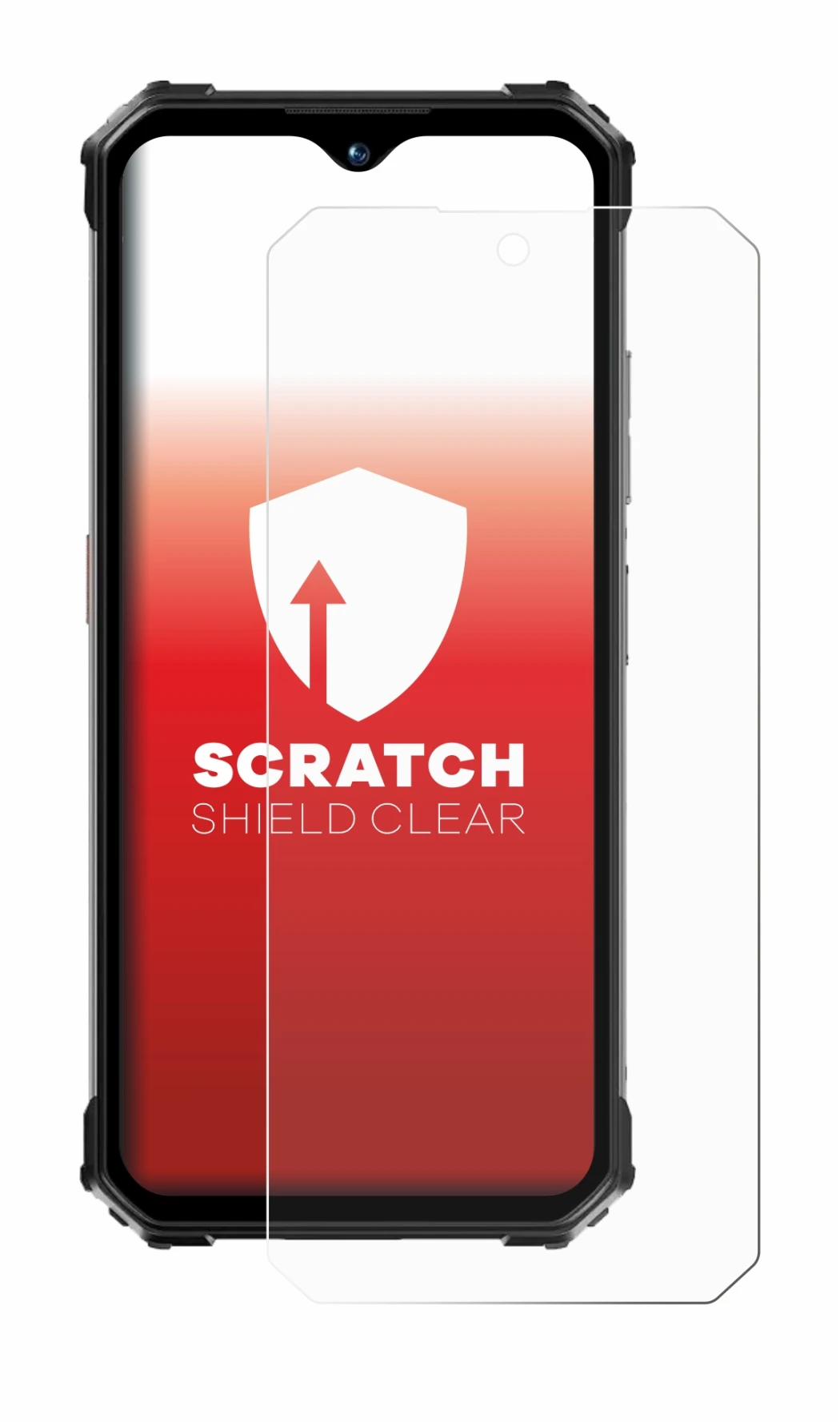 Immagine del dispositivo Oukitel WP26 con un'ampia varietà di protezioni per lo schermo.