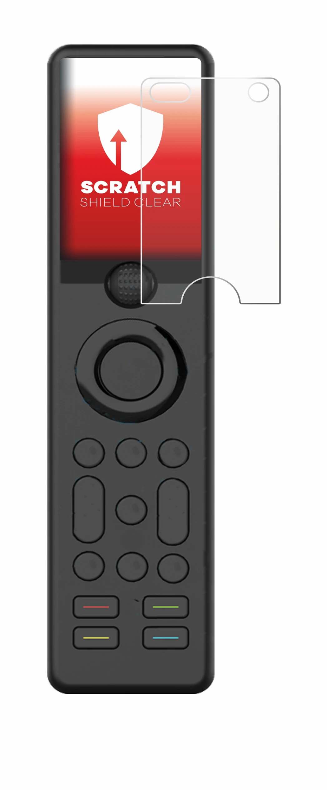 Immagine del dispositivo Sofabaton X1 con un'ampia varietà di protezioni per lo schermo.